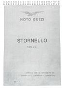 Catalogo Manuale D'Officina Manutenzione per Moto Guzzi Stornello 125 Turismo 4 Marce